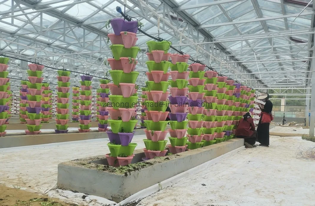Vertical Planting 3D Stackable Tower Flower Vegetable PP Pot