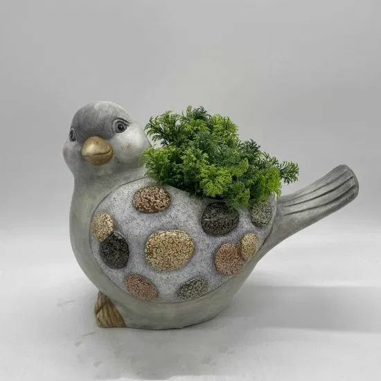 Vaso de flores de resina suculenta em forma de gato animal vaso de plantas de jardim