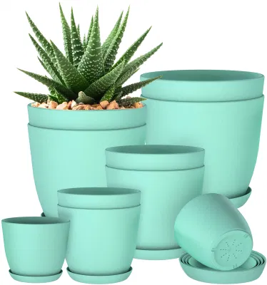 Vasos de plantas para drenagem interna, plantador decorativo, suculentas, cactos, vasos de flores