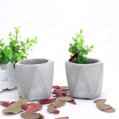 Vaso de flores para plantador de cactos suculentos de cimento estilo nórdico